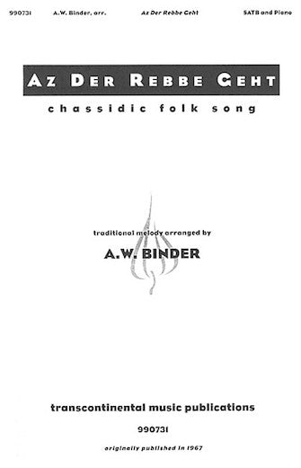 Az Der Rebbe Geht (arr. A.W. Binder) Sheet Music Preview