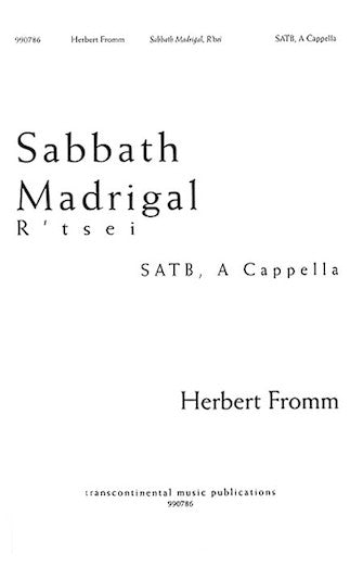 Sabbath Madrigal (R'tsei) Sheet Music Preview