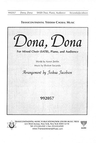 Dona, Dona (arr. Joshua Jacobson) Sheet Music Preview