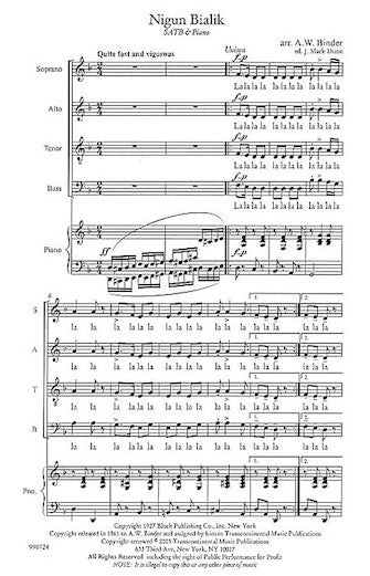 Nigun Bialik Sheet Music Preview