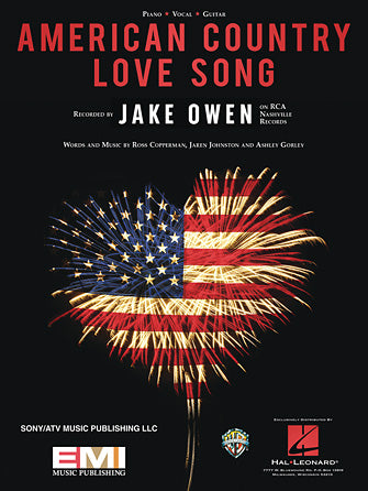American Country Love Song Sheet Music Preview