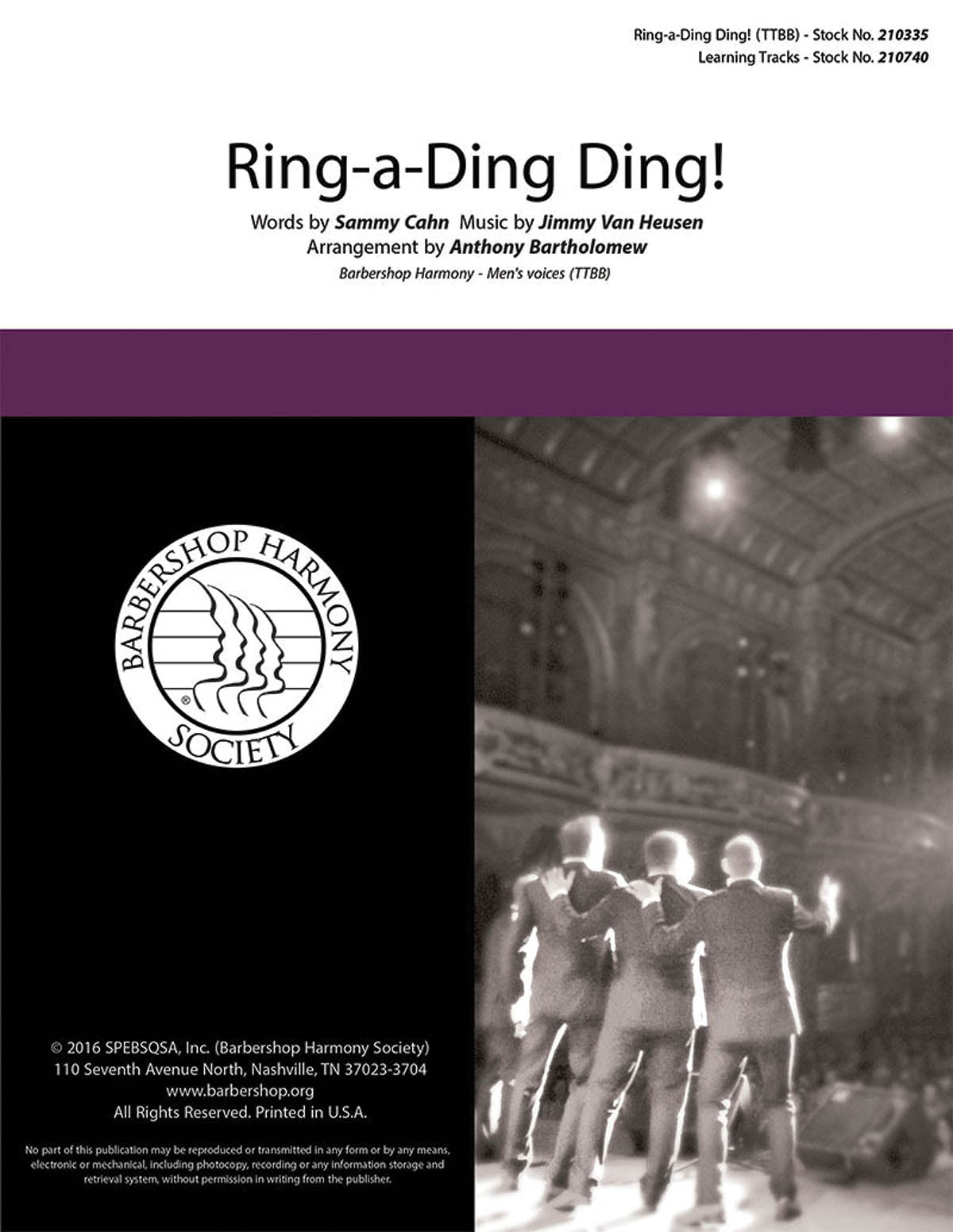 Ring-a-Ding Ding (arr. Anthony Bartholomew) Sheet Music Preview