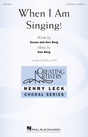 When I Am Singing! Sheet Music Preview