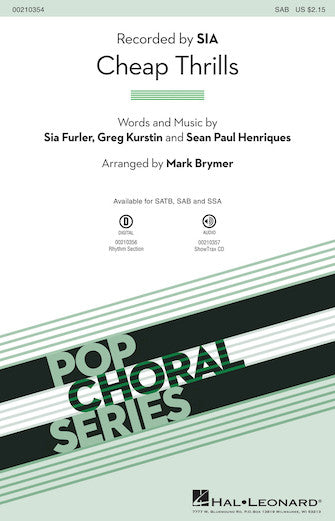 Cheap Thrills (feat. Sean Paul) (Arr. Mark Brymer) Sheet Music Preview