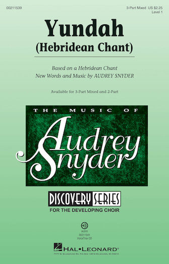 Yundah (Hebridean Chant) Sheet Music Preview