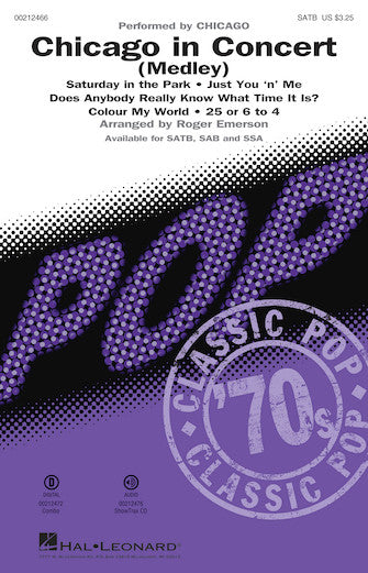 Chicago In Concert (Medley) Sheet Music Preview