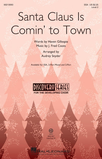Santa Claus Is Comin' To Town (arr. Audrey Snyder) Sheet Music Preview