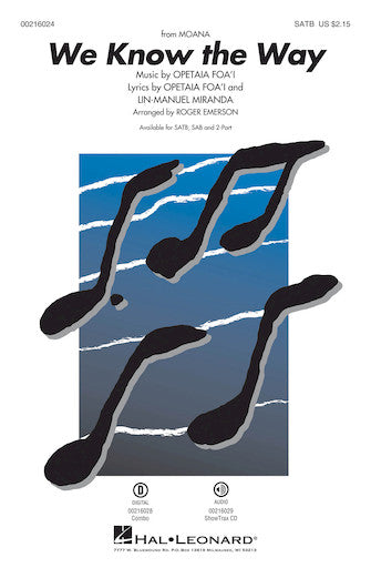 We Know The Way (from Moana) (arr. Roger Emerson) Sheet Music Preview