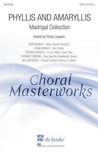 Phyllis And Amaryllis SATB Madrigal Collection Sheet Music Preview