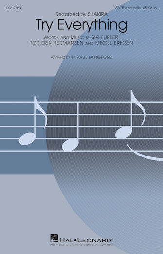 Try Everything (from Zootopia) (arr. Paul Langford) Sheet Music Preview
