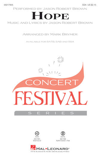 Hope (from How We React and How We Recover) (arr. Mark Brymer) Sheet Music Preview