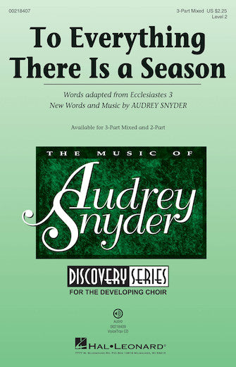 To Everything There Is A Season Sheet Music Preview