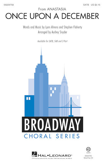 Once Upon A December (from Anastasia) (arr. Audrey Snyder) Sheet Music Preview