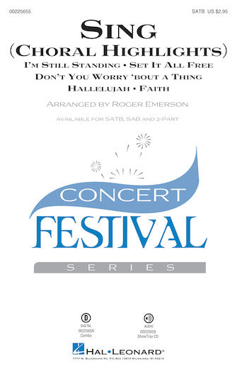 Sing (Choral Highlights) Sheet Music Preview