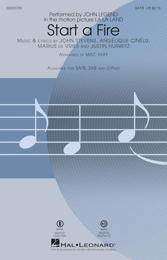 Start A Fire Sheet Music Preview