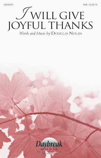 I Will Give Joyful Thanks Sheet Music Preview