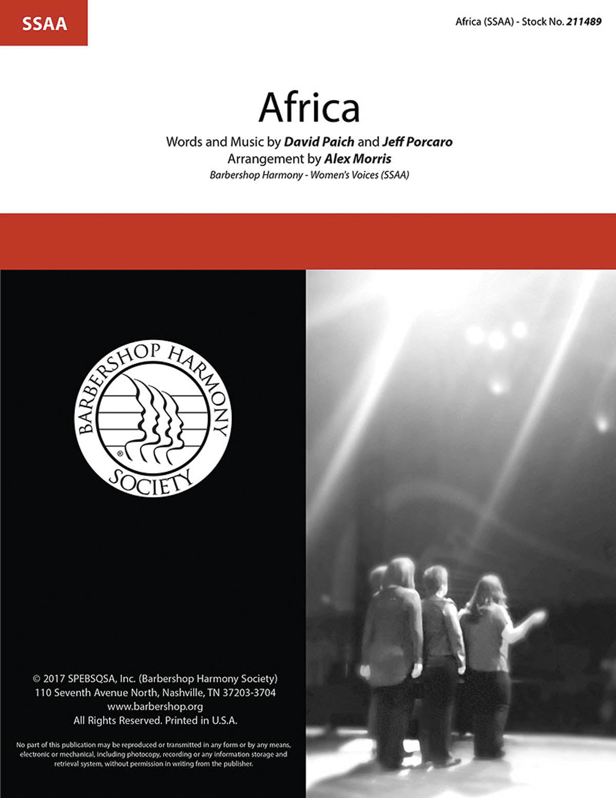 Africa (arr. Alex Morris) Sheet Music Preview