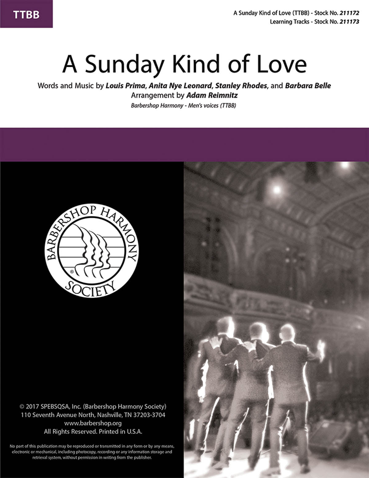 A Sunday Kind of Love (arr. Adam Reimnitz) Sheet Music Preview