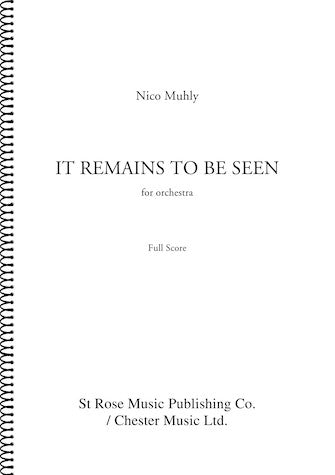 It Remains to Be Seen Sheet Music Preview