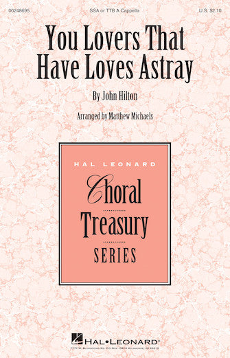 You Lovers That Have Loves Astray Sheet Music Preview