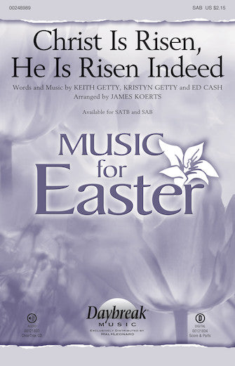 Christ Is Risen, He Is Risen Indeed (arr. James Koerts) Sheet Music Preview