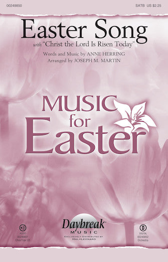 Easter Song (with Christ The Lord Is Risen Today) Sheet Music Preview