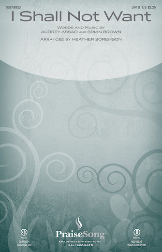I Shall Not Want Sheet Music Preview
