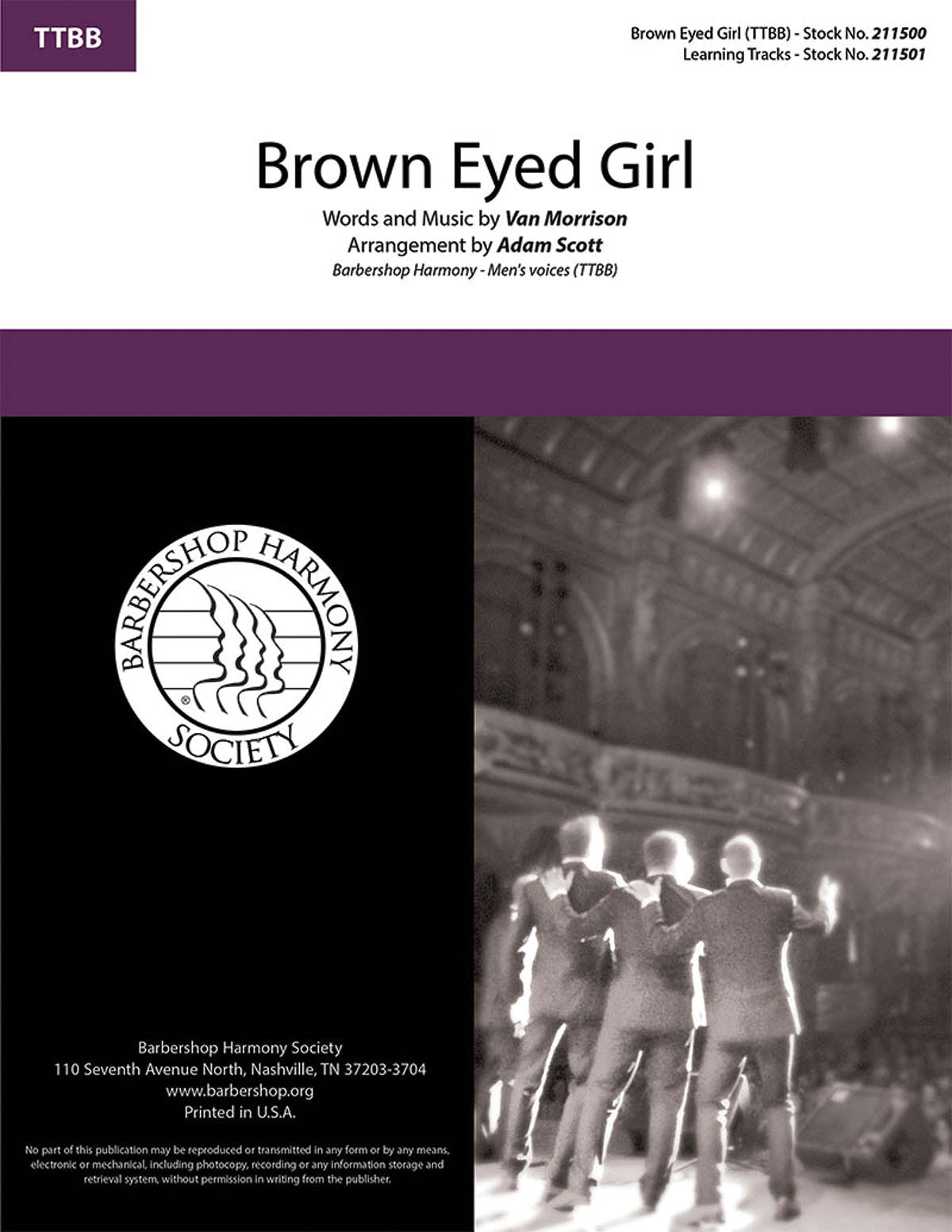Brown Eyed Girl (arr. Adam Scott) Sheet Music Preview