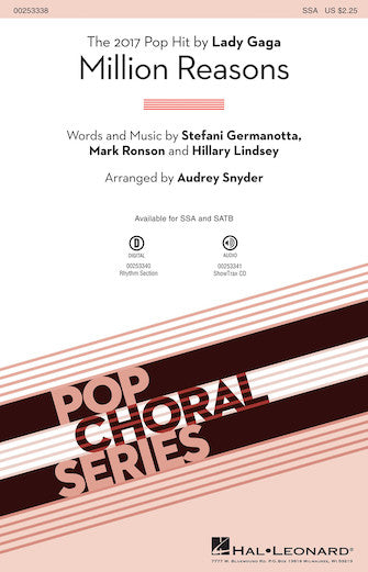 Million Reasons (arr. Audrey Snyder) Sheet Music Preview