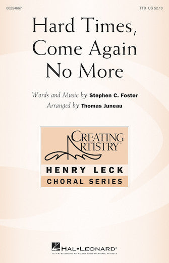 Hard Times, Come Again No More Sheet Music Preview