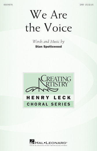 We Are The Voice Sheet Music Preview