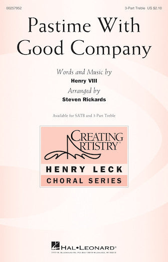 Pastime With Good Company Sheet Music Preview