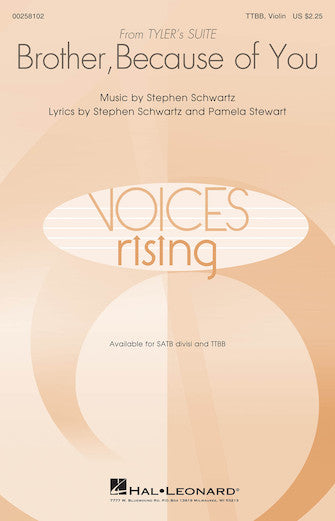 Brother, Because Of You (from Tyler's Suite) (Arr. Sarsony) Sheet Music Preview