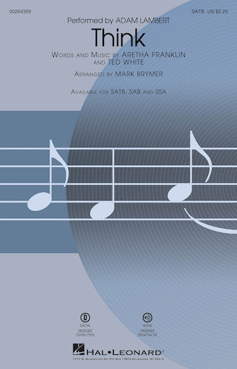 Think (from Captain Underpants: The First Epic Movie) (Arr. Mark Brymer) Sheet Music Preview