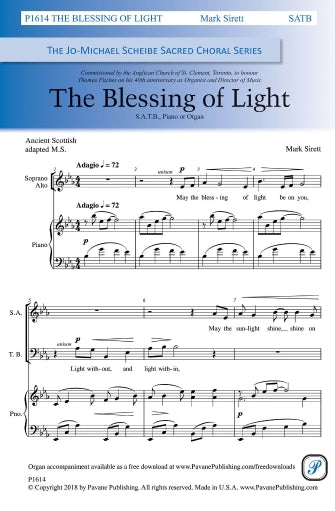 The Blessing Of Light Sheet Music Preview