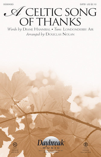 A Celtic Song Of Thanks Sheet Music Preview