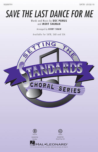 Save The Last Dance For Me (arr. Kirby Shaw) Sheet Music Preview