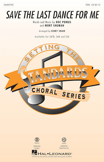 Save The Last Dance For Me (arr. Kirby Shaw) Sheet Music Preview