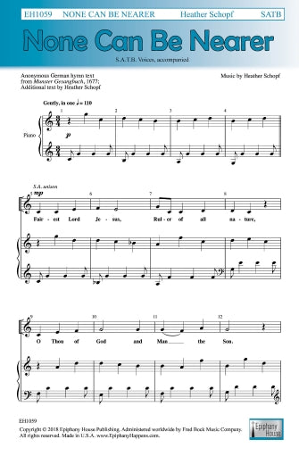 None Can Be Nearer Sheet Music Preview
