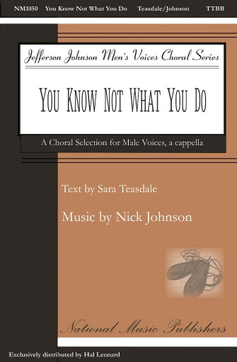 You Know Not What You Do Sheet Music Preview