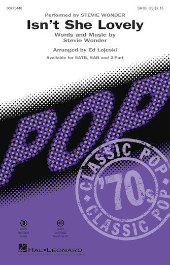 Isn't She Lovely (arr. Ed Lojeski) Sheet Music Preview