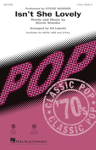 Isn't She Lovely (arr. Ed Lojeski) Sheet Music Preview