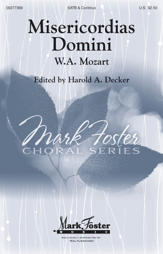 Misericordias Domini Sheet Music Preview