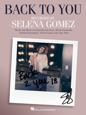 Back To You Sheet Music Preview