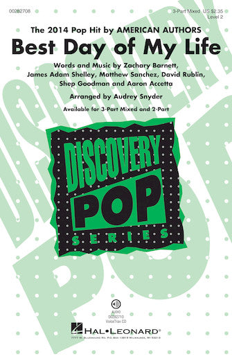 Best Day Of My Life (Arr. Audrey Snyder) Sheet Music Preview