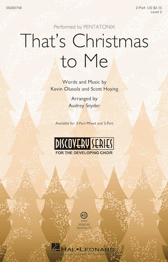 That's Christmas To Me (arr. Audrey Snyder) Sheet Music Preview