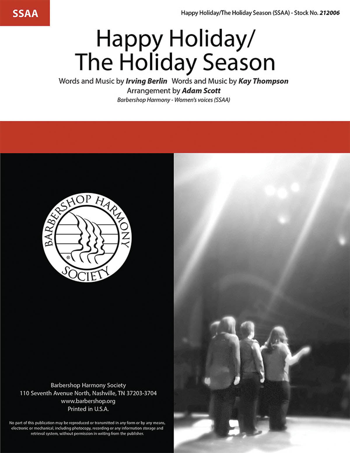 Happy Holiday/The Holiday Season (arr. Adam Scott) Sheet Music Preview