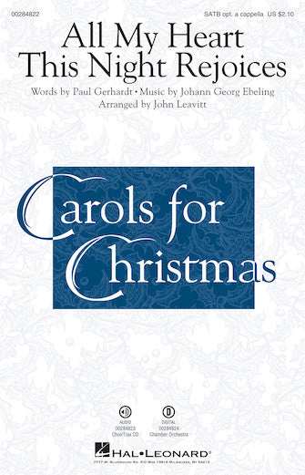 All My Heart This Night Rejoices (arr. John Leavitt) Sheet Music Preview