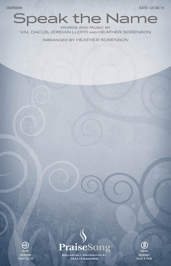 Speak The Name Sheet Music Preview