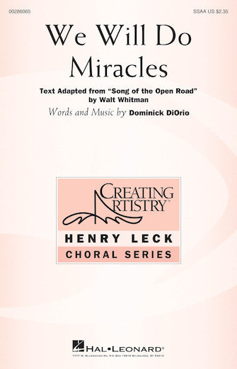 We Will Do Miracles Sheet Music Preview